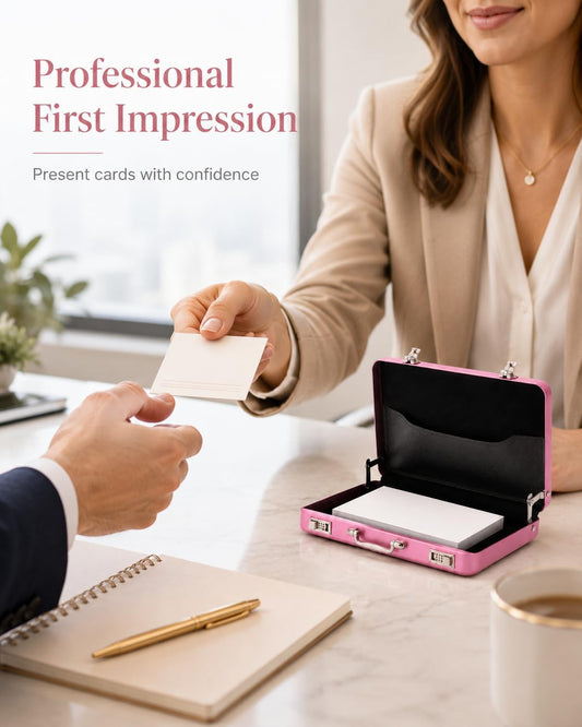 IMIKEYA Business Card Holder: Mini Business Card Storage Box Case for Men Or Women Waterproof Aluminium Briefcase Pocket Credit Holders for Men Organizer
