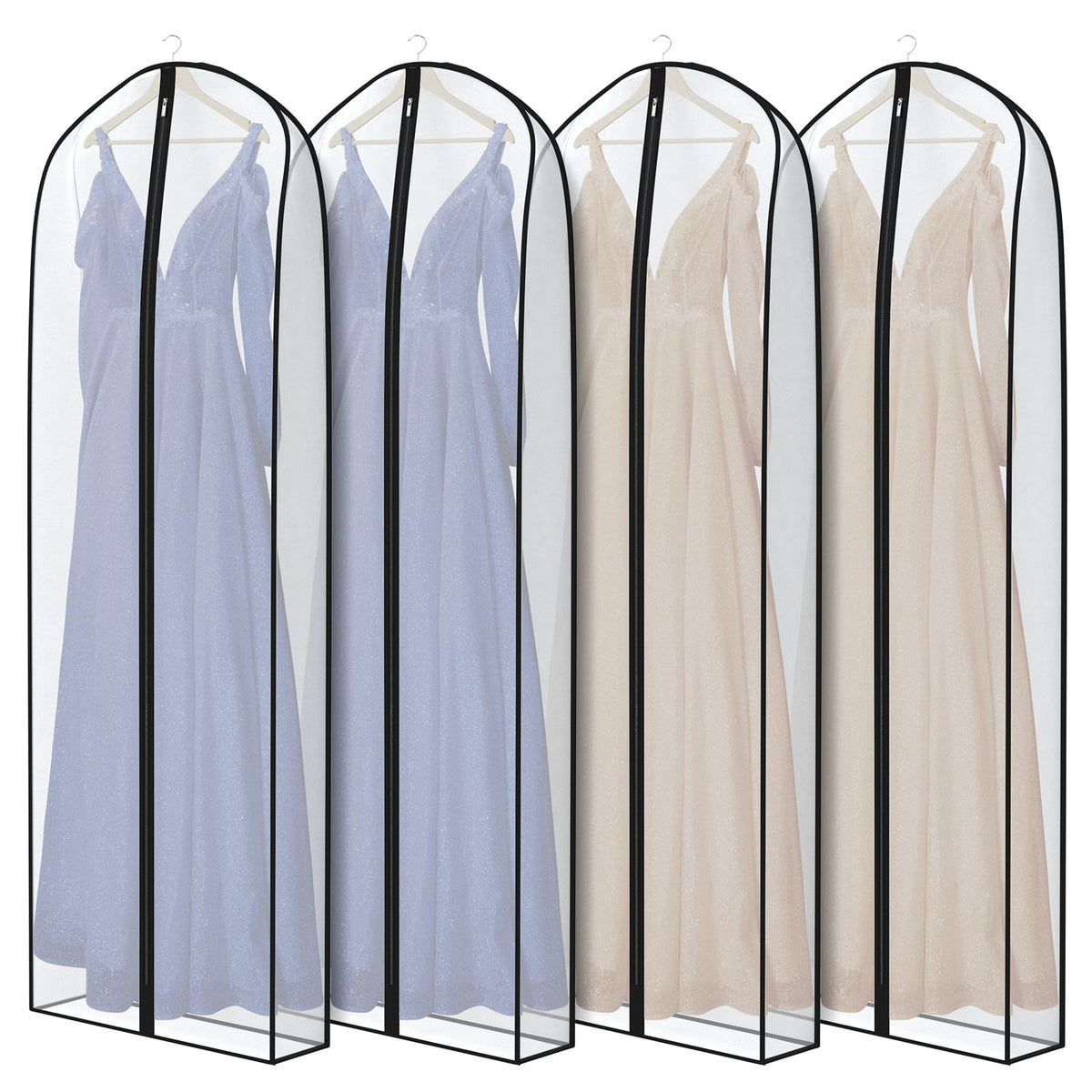 Zilink Dress Garment Bag for Storage Dress Cover Bag for Long Dresses 72 in