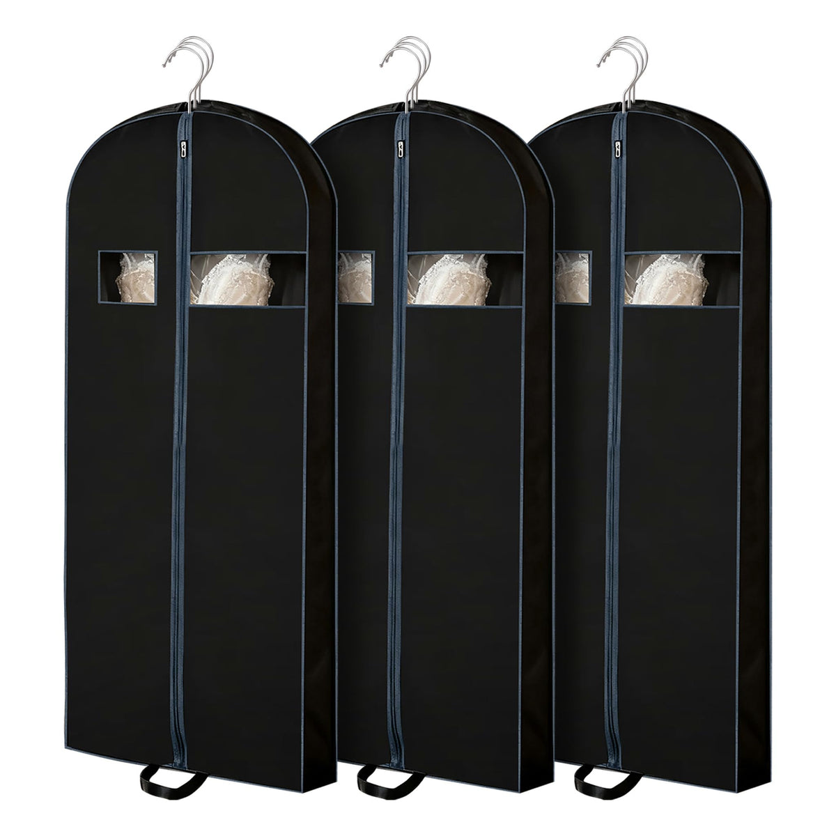 43" Garment Bag Suit Bag Garment Bags for Travel Duffle Bags for Hanging Clothes Storage Bag Carry on Garment Bag,Ideal for Wardrobes, Blazers, Dresses, Coats