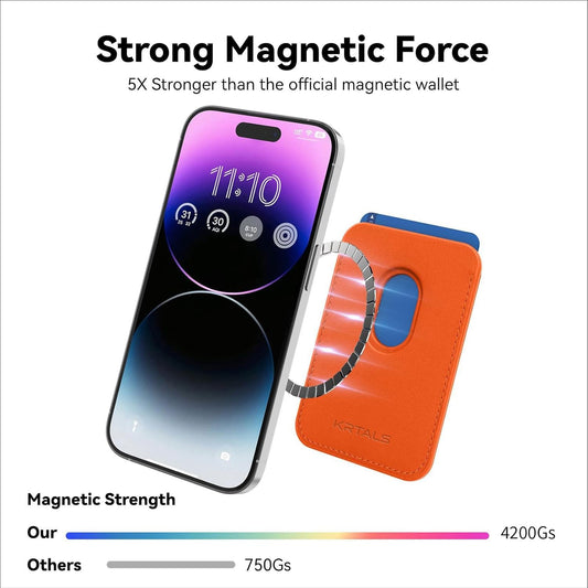 Magnetic Wallet Cell Phone Card Holder for Phone Case with Mag-Safe