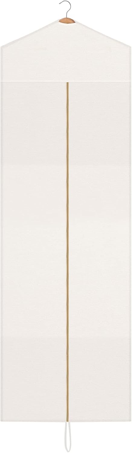 Sotiff Cotton Dress Garment Bags for Gowns Travel,White,70 X 23.6 Inch