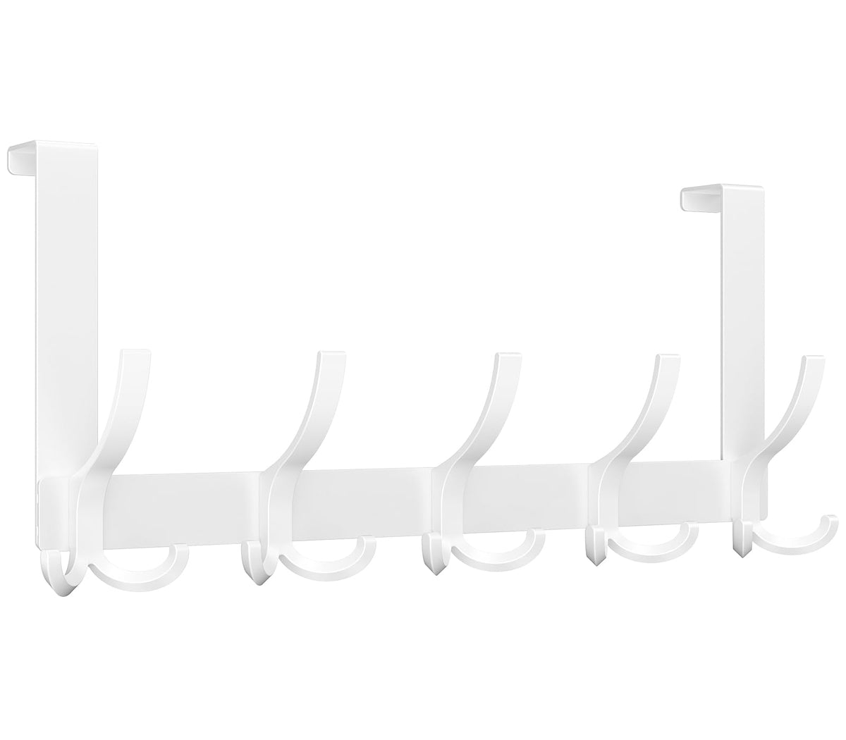 Optish Over The Door Hooks for Hanging, Over The Door Hanger, Over The Door Towel Rack for Bathroom (Black, 1 Pack)