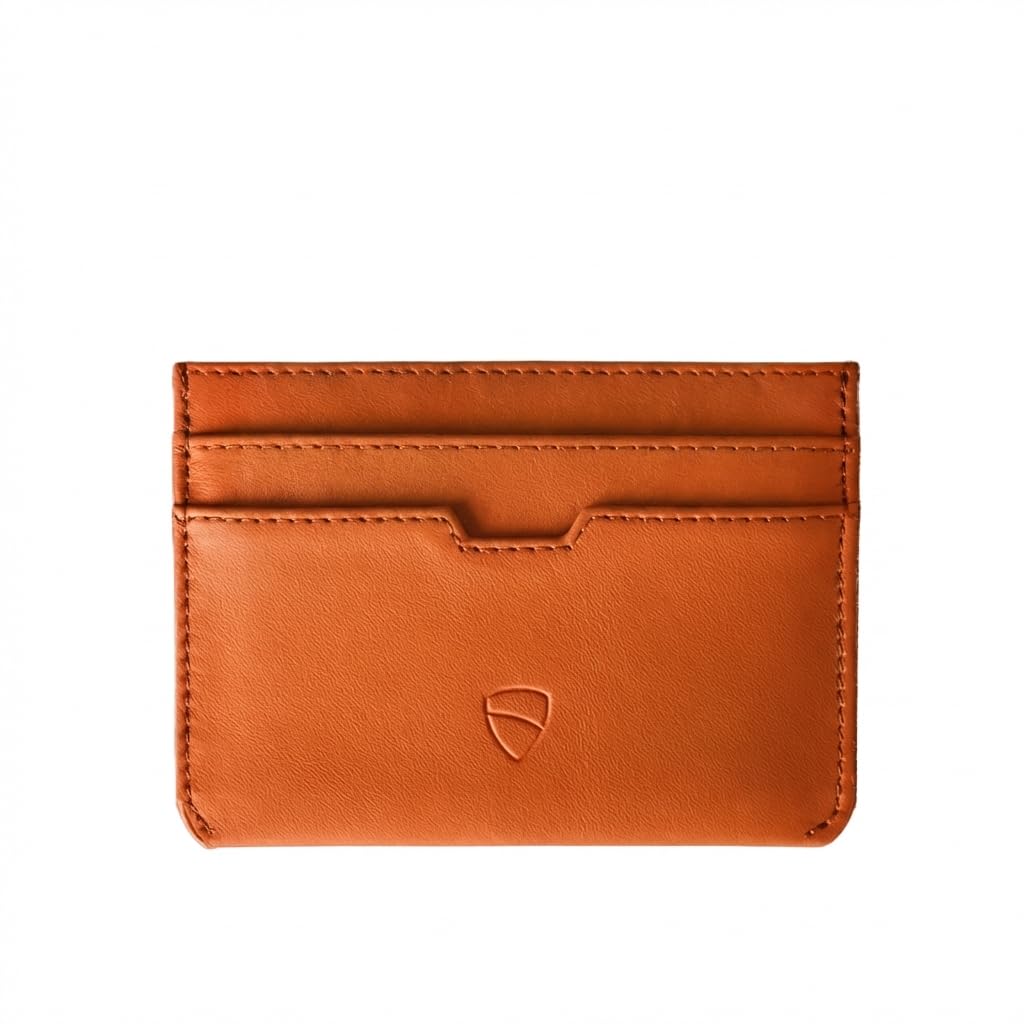 Vaultskin MOORGATE Slim Top-Grain Leather Credit Card Holder, RFID Wallet