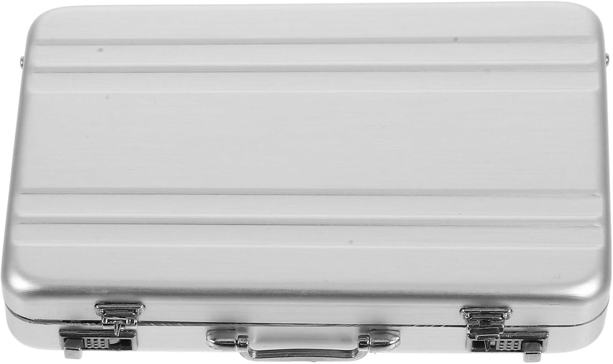 IMIKEYA Business Card Holder: Mini Business Card Storage Box Case for Men Or Women Waterproof Aluminium Briefcase Pocket Credit Holders for Men Organizer