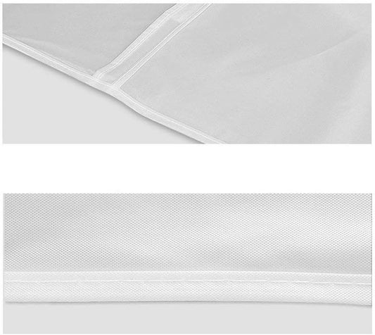 Wardrobe Hanging Clothes Storage Bag/Garment Bag/Peva Translucent Moisture Proof Protector With Magic Tape And Zipper