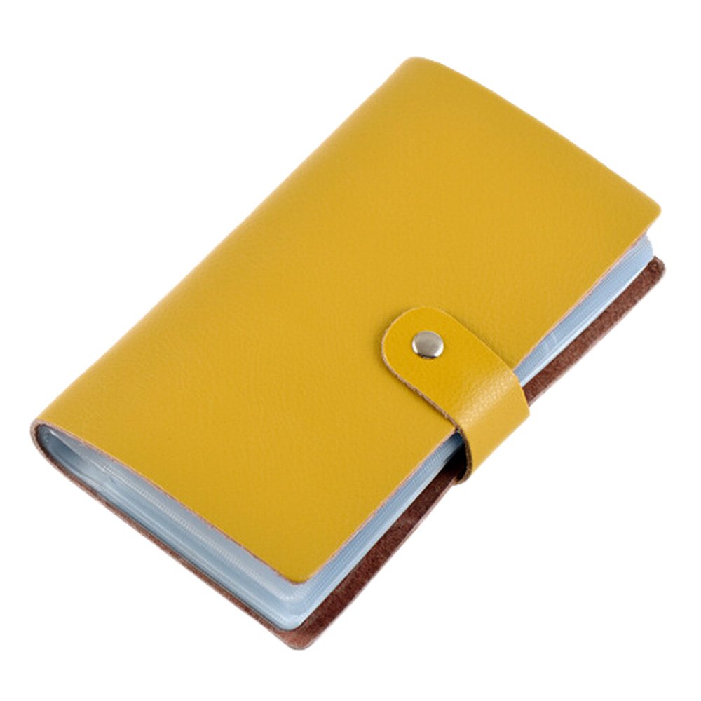 boshiho Leather Credit Card Holder Business Card Case Book Style 90 Count Name ID Card Holder Book