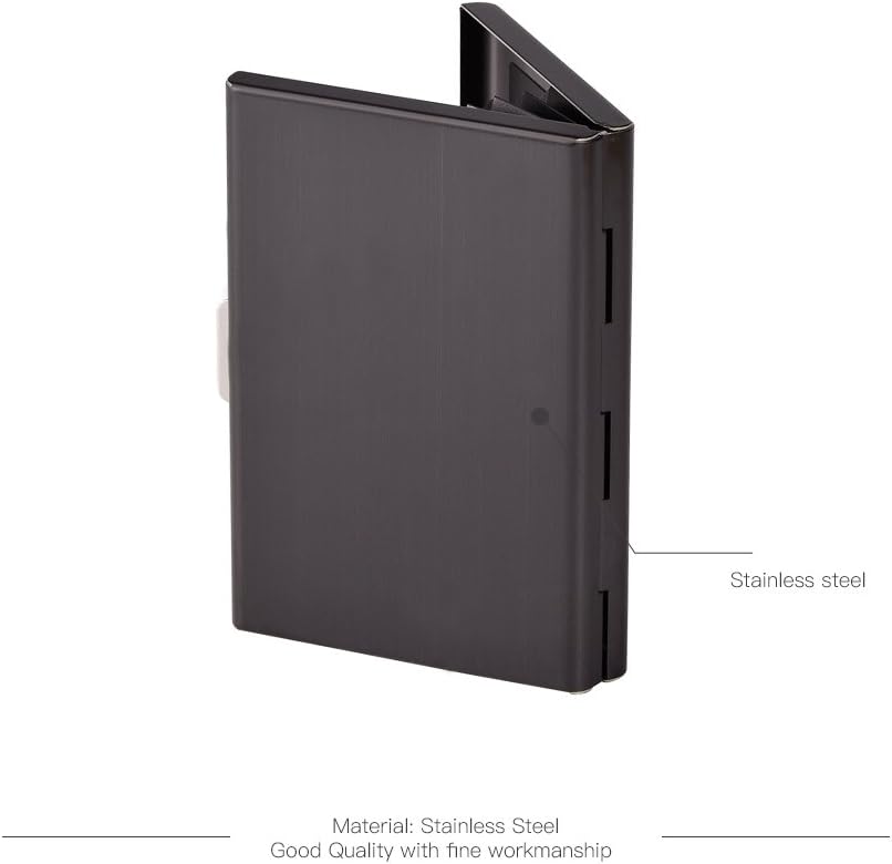 EASTNIGHTS Credit Card Holder Stainless Steel Credit Card Case Metal ID Card Holder RFID Wallets Business Card Holder for Women or Men