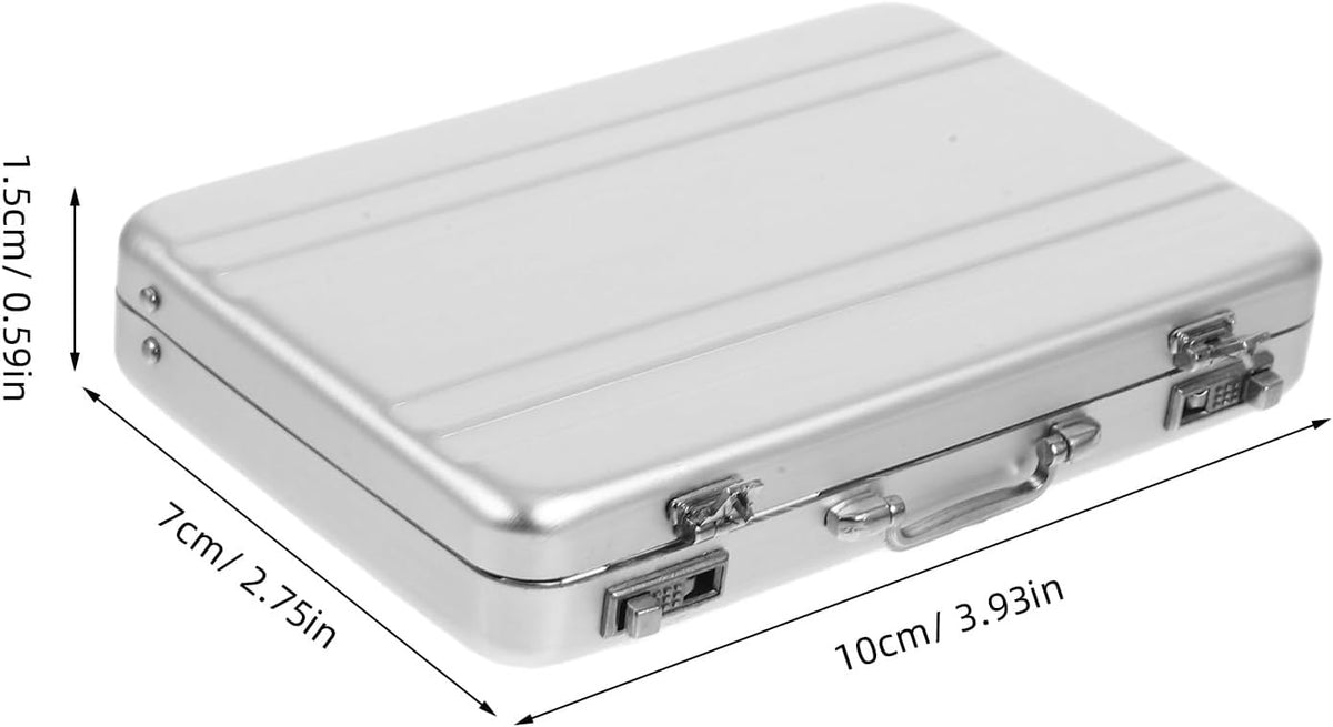 IMIKEYA Business Card Holder: Mini Business Card Storage Box Case for Men Or Women Waterproof Aluminium Briefcase Pocket Credit Holders for Men Organizer