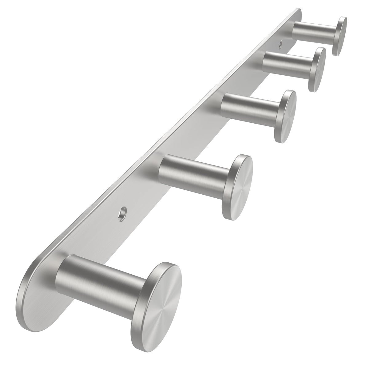 FORIOUS Hat Coat Rack Wall Mounted, 6 Wall Hooks SUS304 for Hanging Black