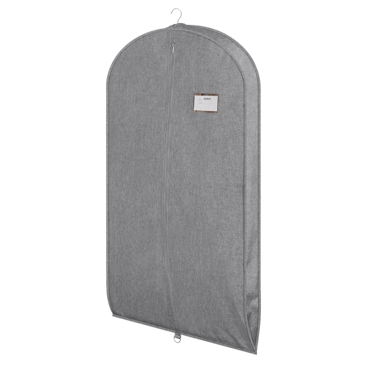 Univivi Satin Garment Bags for Hanging Clothes, Black, 43 Inch, 2 Pack