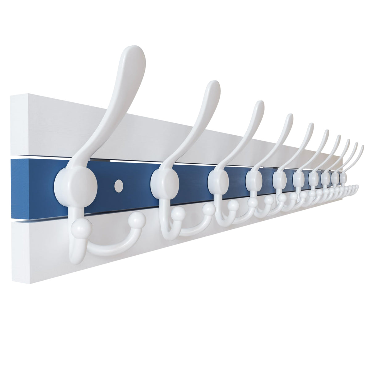 SKOLOO Rustic Coat Rack Wall Mount, 16" Stud Spacing, Solid Wood, Brown