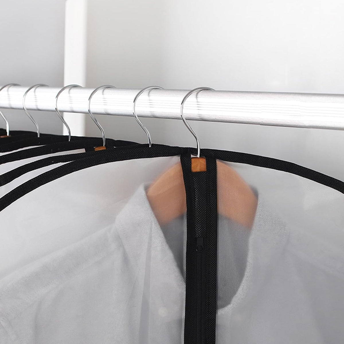 60" Extra-Long Hanging Garment Bags for Dresses & Gowns