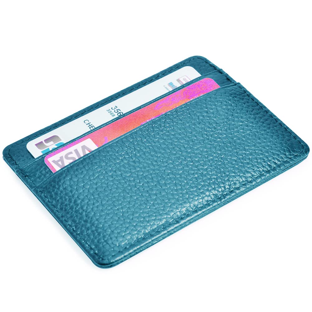 EASTNIGHTS Credit Card Holder Slim Wallet Leather Minimalist Wallet with ID Window