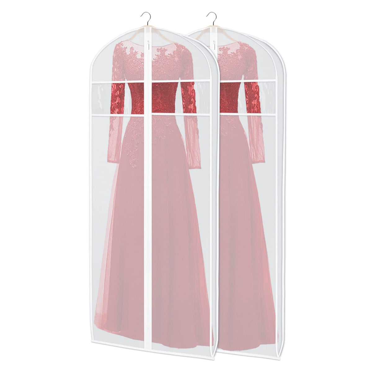 Zilink Dress Garment Bag for Storage Dress Cover Bag for Long Dresses 72 in