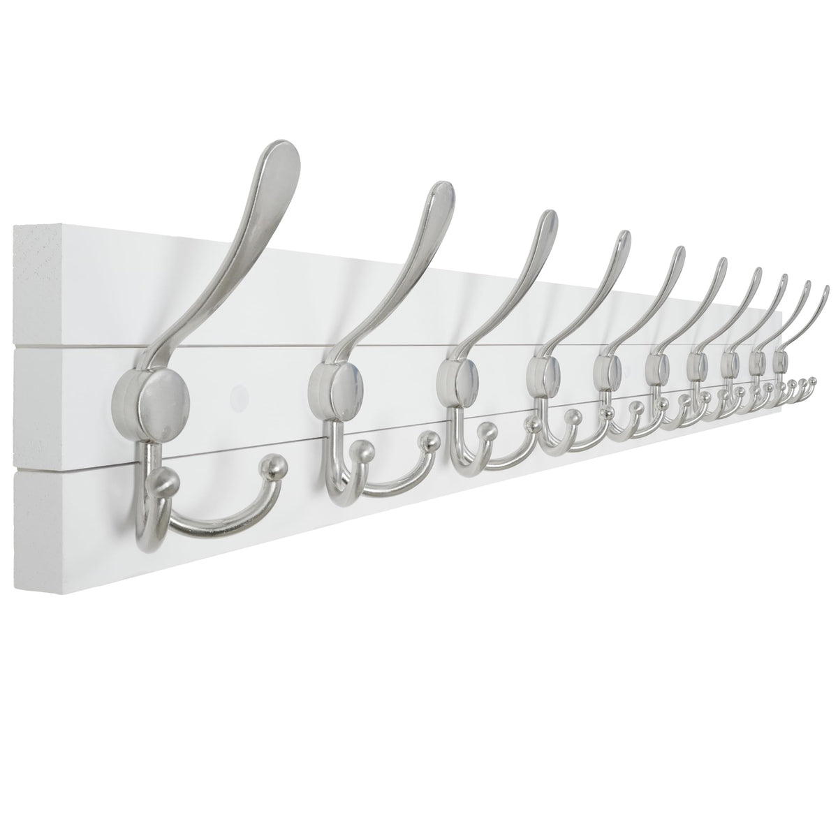 SKOLOO Rustic Coat Rack Wall Mount, 16" Stud Spacing, Solid Wood, Brown