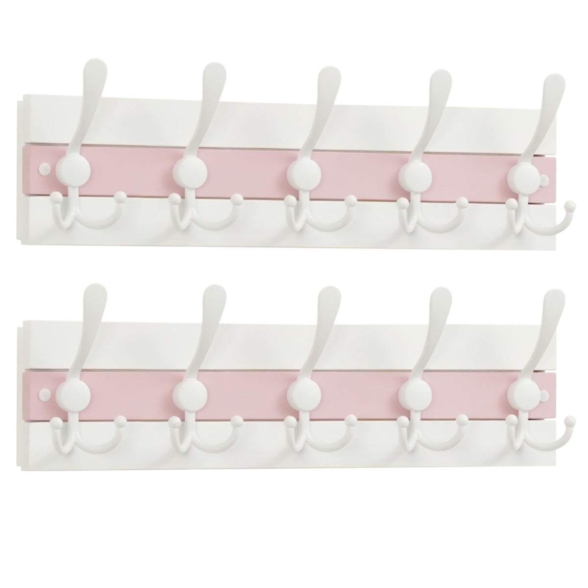 SKOLOO Rustic Coat Rack Wall Mount, 16" Stud Spacing, Solid Wood, Brown