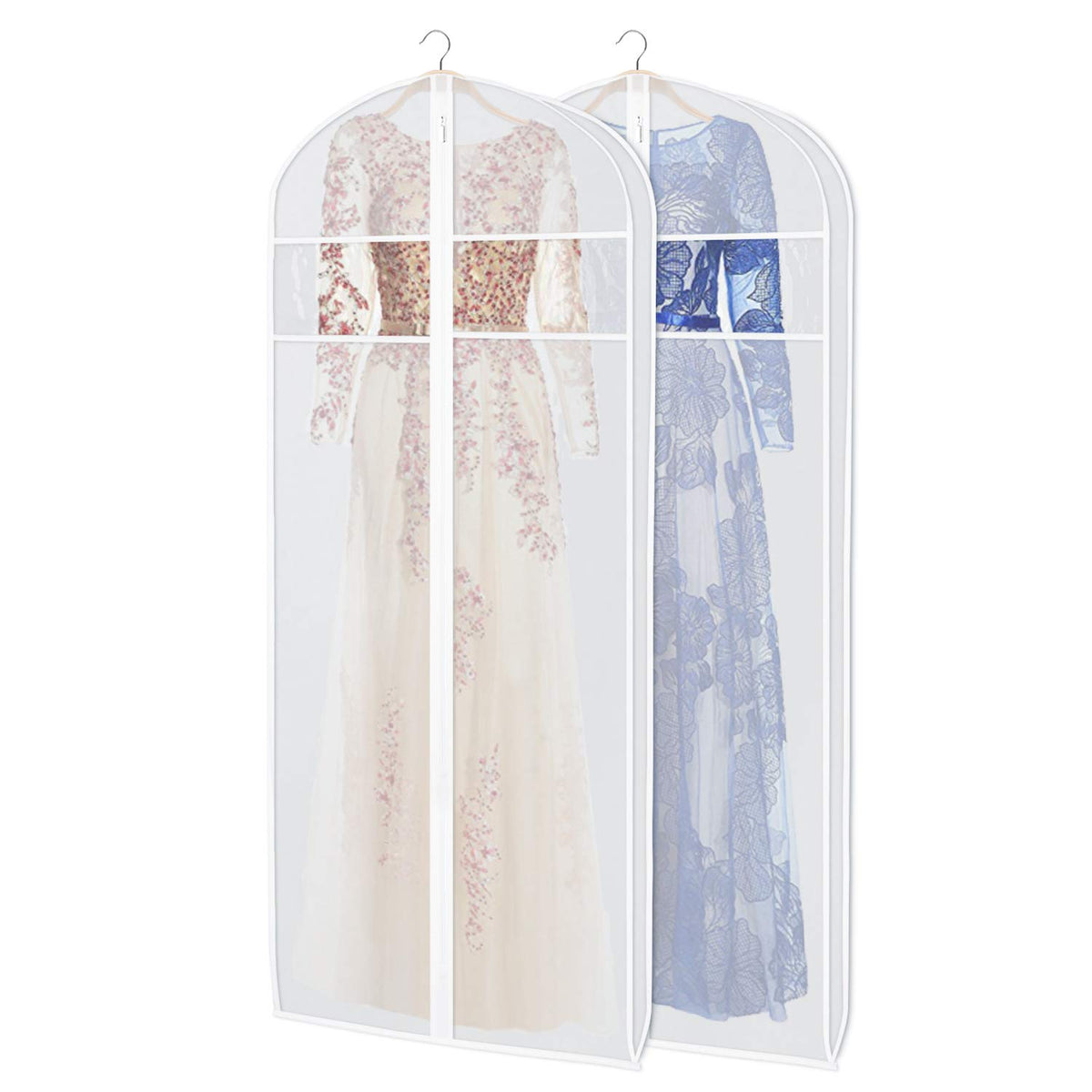 Zilink Dress Garment Bag for Storage Dress Cover Bag for Long Dresses 72 in