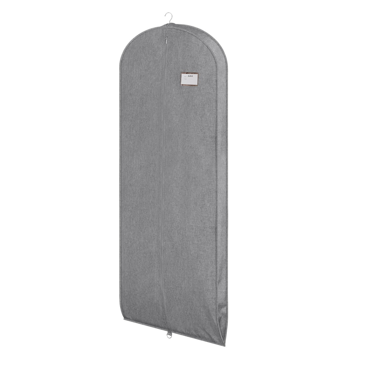 Univivi Satin Garment Bags for Hanging Clothes, Black, 43 Inch, 2 Pack