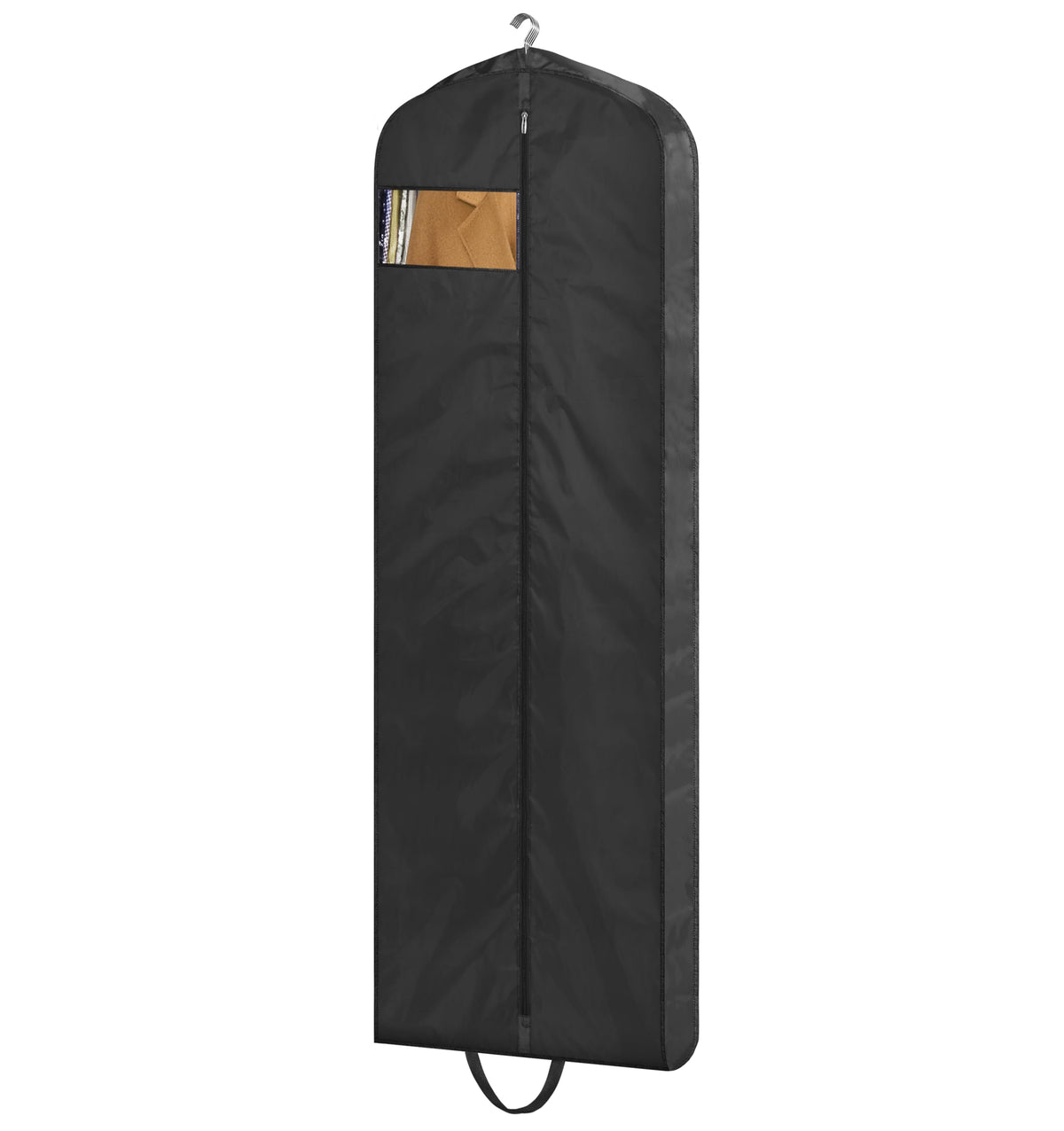MISSLO 65" Long Garment Bags for Travel Dress Bags for Hanging Clothes 2 Packs Wedding Dress Cover Waterproof Clothes Protector for Closet Storage for Gowns, Tuxedos, Coats, Black