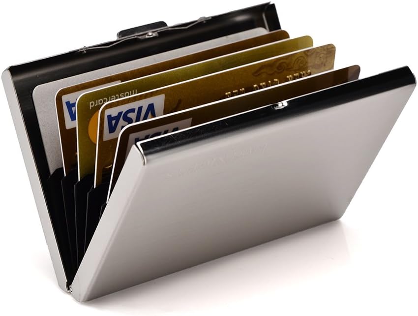 EASTNIGHTS RFID Credit Card Holder Metal Wallet Slim Credit Card Case Protector Business Card Holder for Women or Men