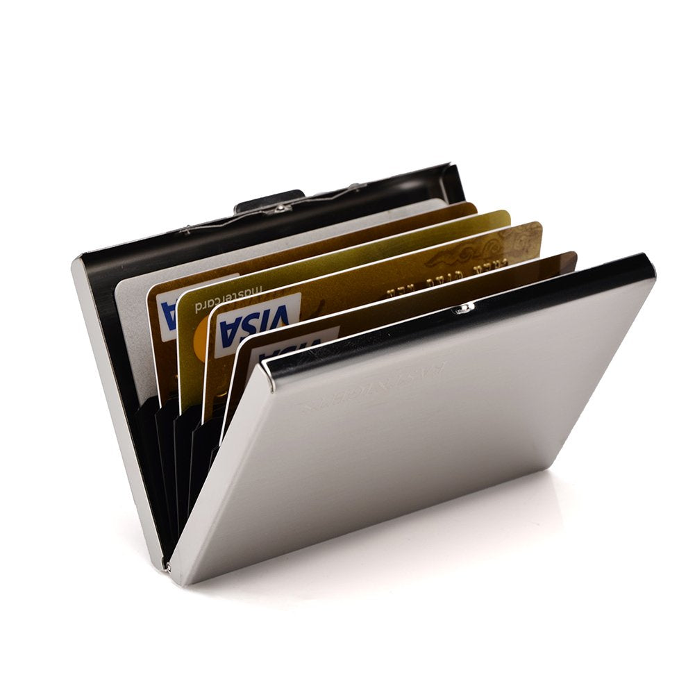 EASTNIGHTS RFID Credit Card Holder Metal Wallet Slim Credit Card Case Protector Business Card Holder for Women or Men