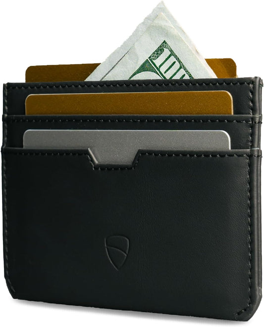 Vaultskin MOORGATE Slim Top-Grain Leather Credit Card Holder, RFID Wallet