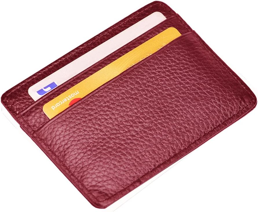 EASTNIGHTS Credit Card Holder Slim Wallet Leather Minimalist Wallet with ID Window