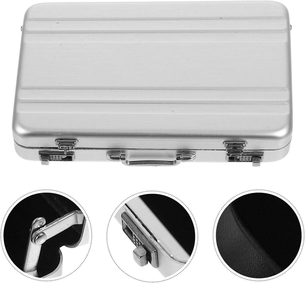 IMIKEYA Business Card Holder: Mini Business Card Storage Box Case for Men Or Women Waterproof Aluminium Briefcase Pocket Credit Holders for Men Organizer