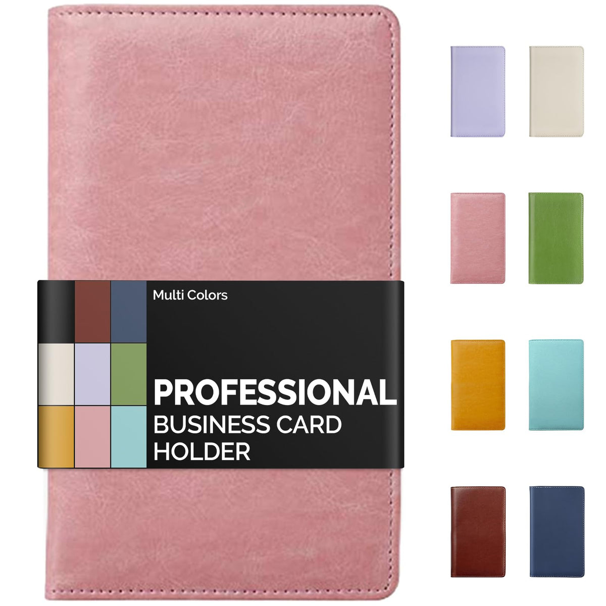 Sooez Professional Zip-Enclosed Business Card Holder Organizer for 240 Card