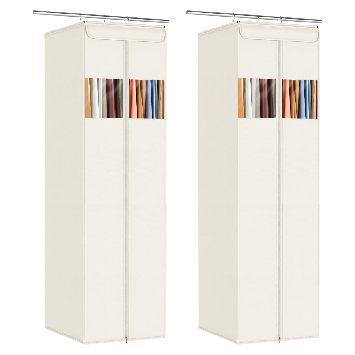 Zilink Garment Bags for Hanging Clothes Hanging Storage Bags 54 in, 2 Pack