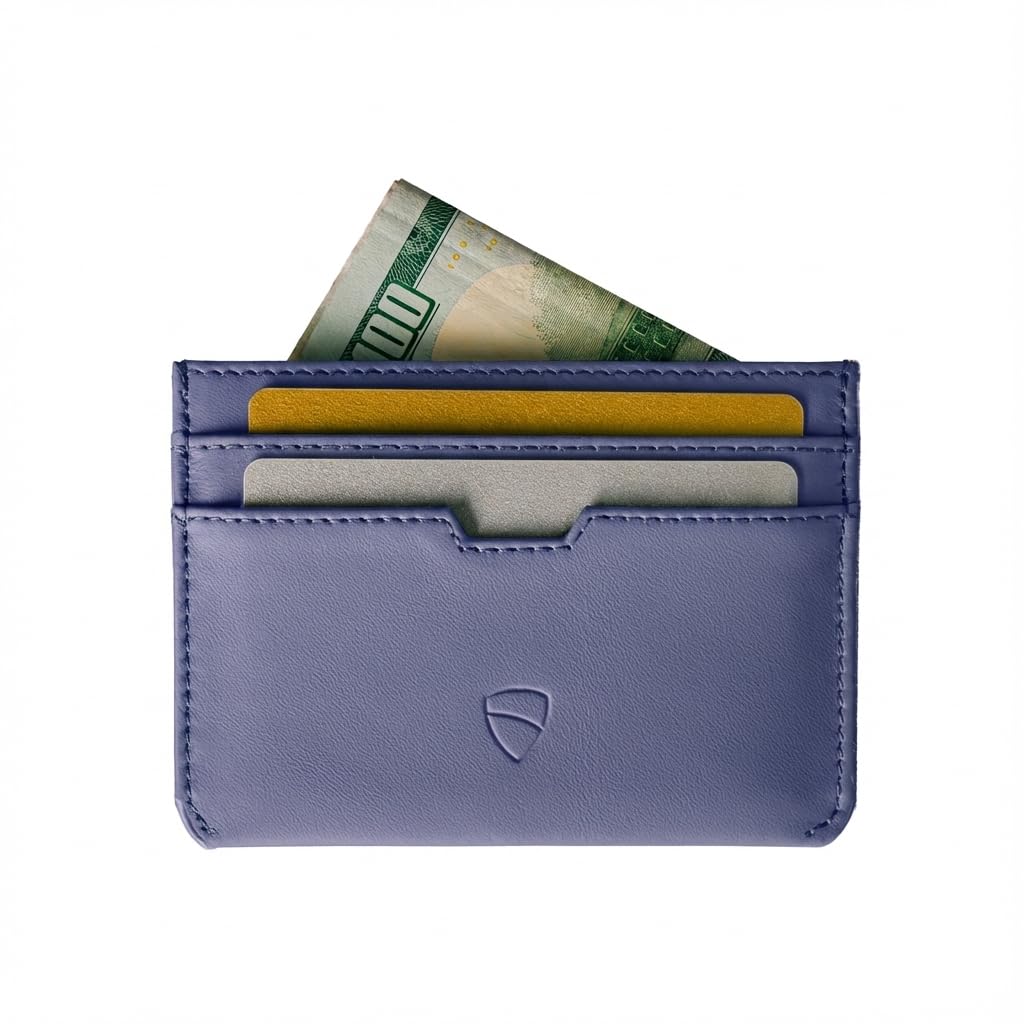 Vaultskin MOORGATE Slim Top-Grain Leather Credit Card Holder, RFID Wallet