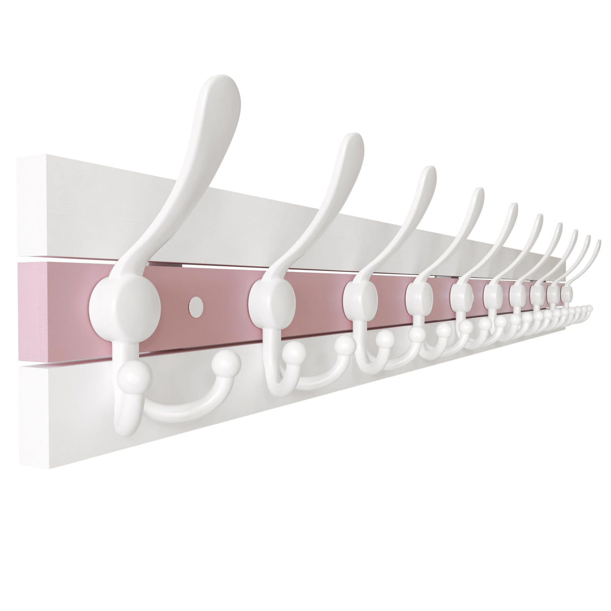 SKOLOO Rustic Coat Rack Wall Mount, 16" Stud Spacing, Solid Wood, Brown
