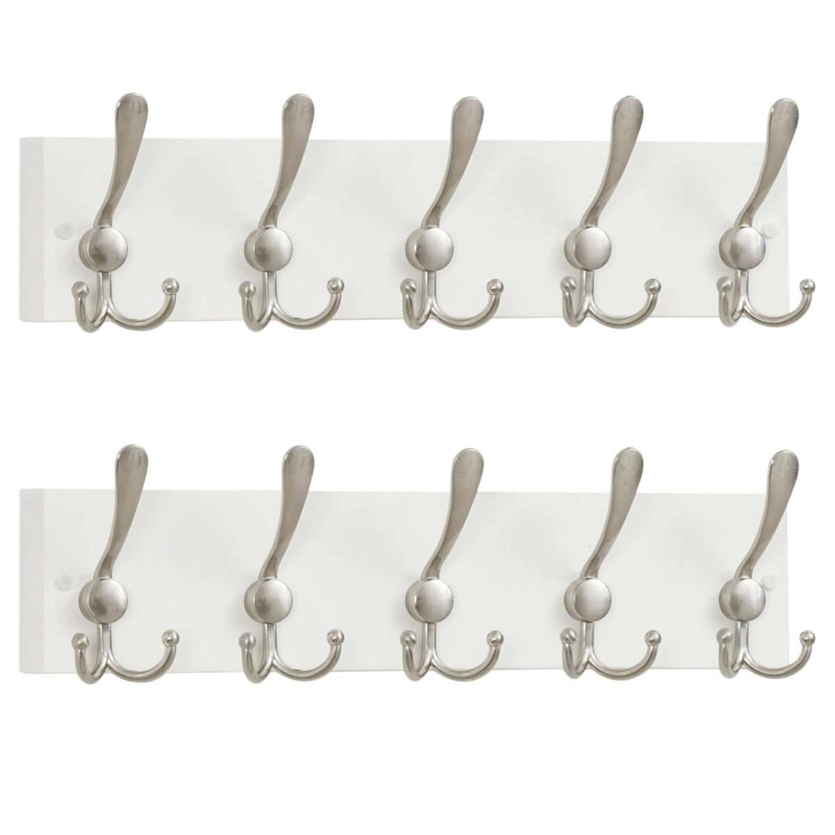 SKOLOO Rustic Coat Rack Wall Mount, 16" Stud Spacing, Solid Wood, Brown