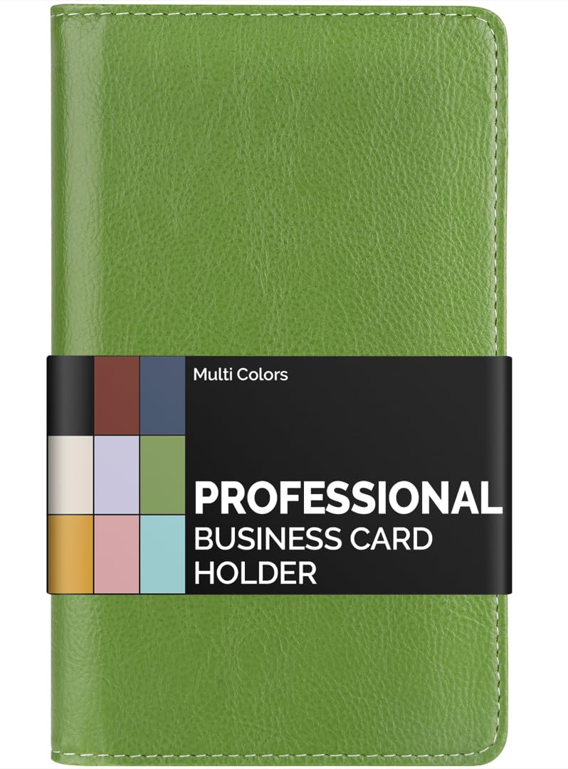 Sooez Professional Zip-Enclosed Business Card Holder Organizer for 240 Card