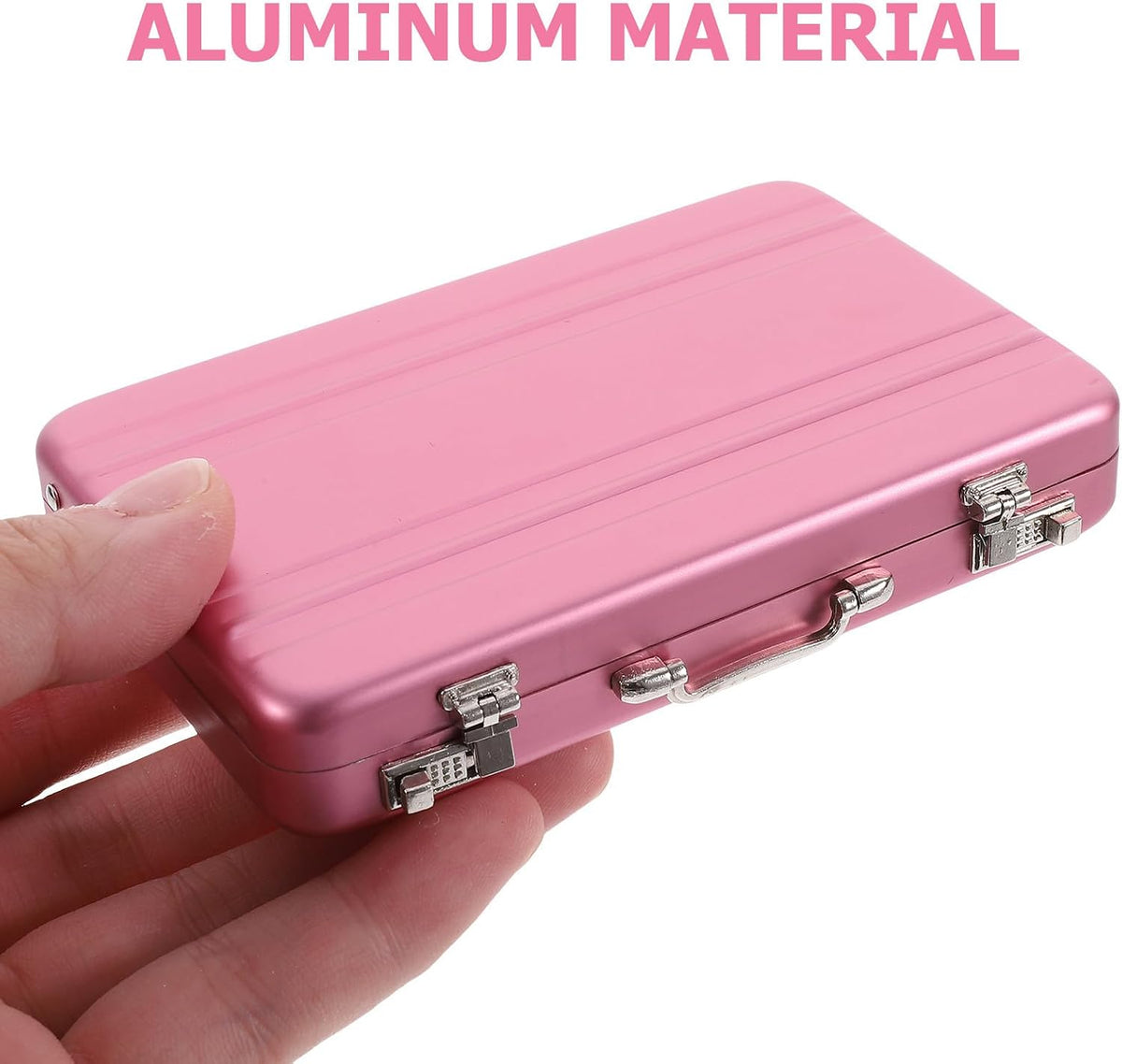 IMIKEYA Business Card Holder: Mini Business Card Storage Box Case for Men Or Women Waterproof Aluminium Briefcase Pocket Credit Holders for Men Organizer