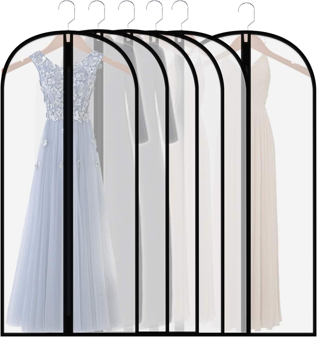 60" Extra-Long Hanging Garment Bags for Dresses & Gowns