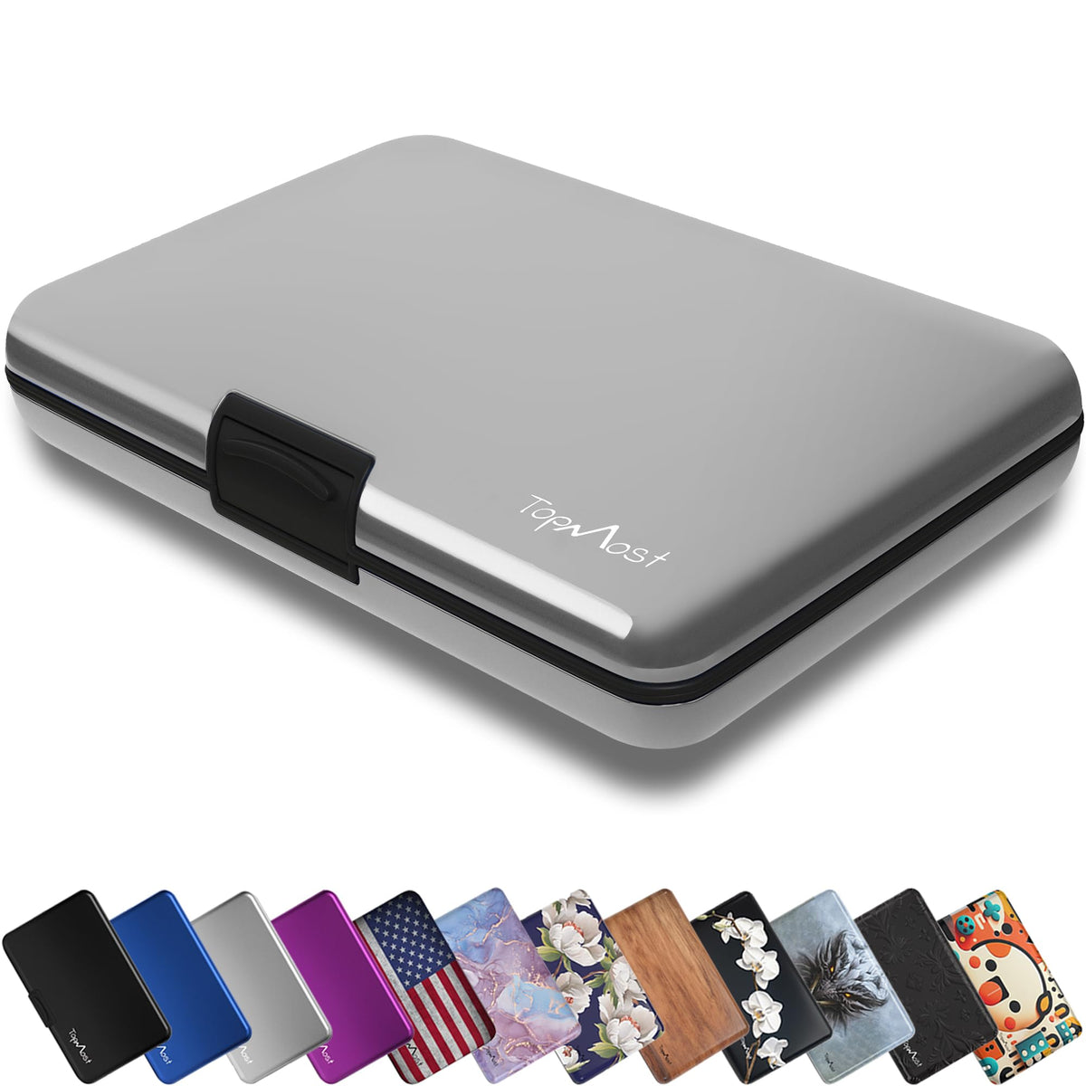 TopMost Aluminum Credit Card Holder, RFID Blocking Wallet for Women & Men