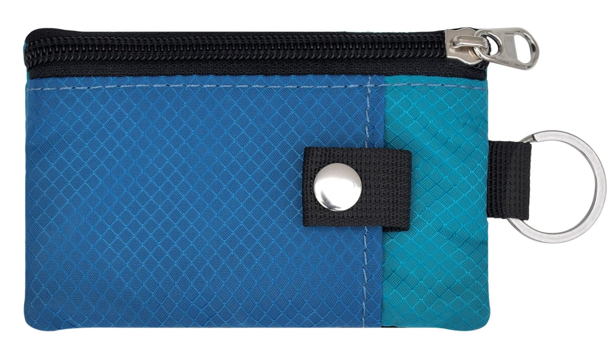 CHENSPRX Minimalist RFID Blocking Small Wallet with ID Window,WaterResistant Zip Id Case Wallet with Lanyard Keychain for Cards,Cash,Travel,Women,Men