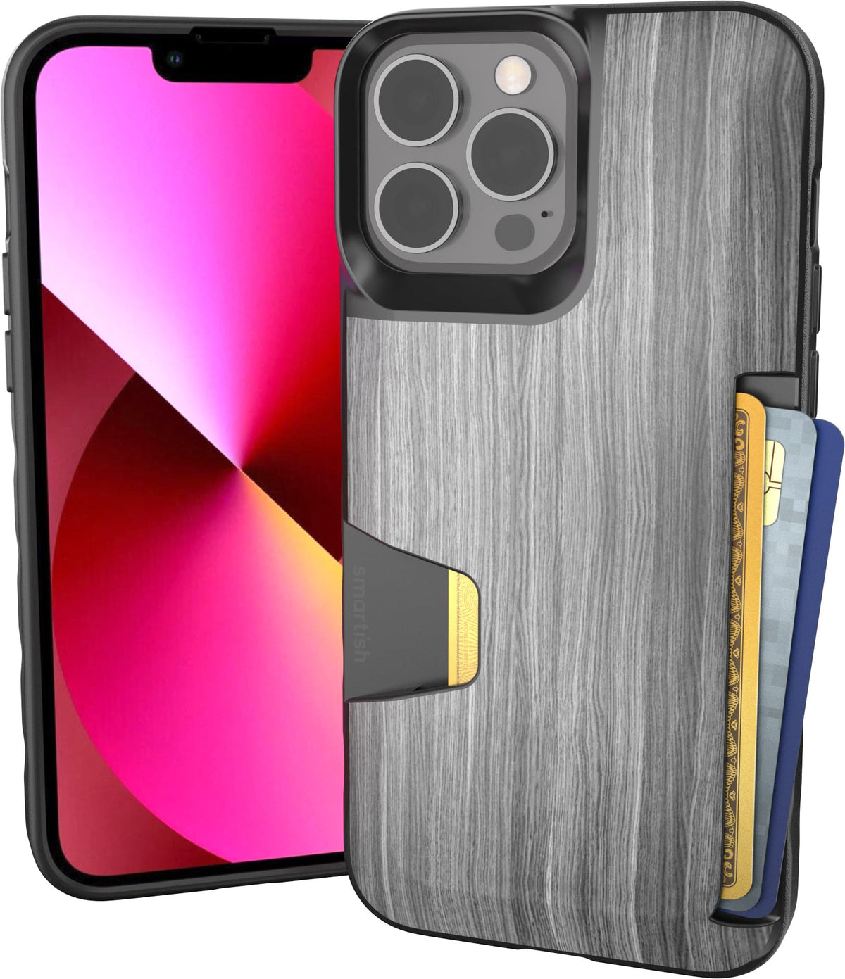 Smartish iPhone 18 Pro/17 Pro Wallet Case, Wallet Slayer Vol 1, Black