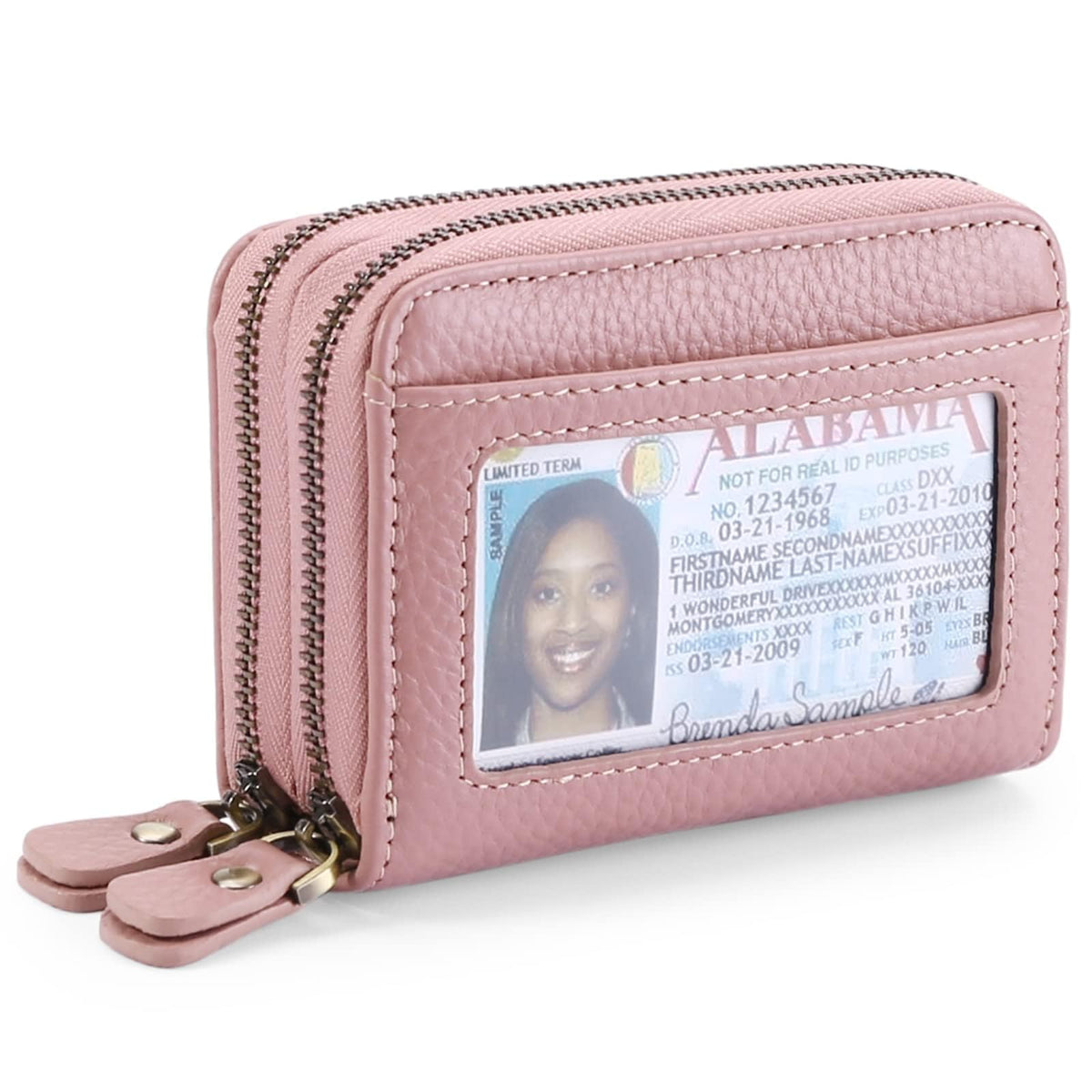 GOIACII Small Genuine Leather Wallet for Women, RFID Blocking Credit Card Holder Wallet