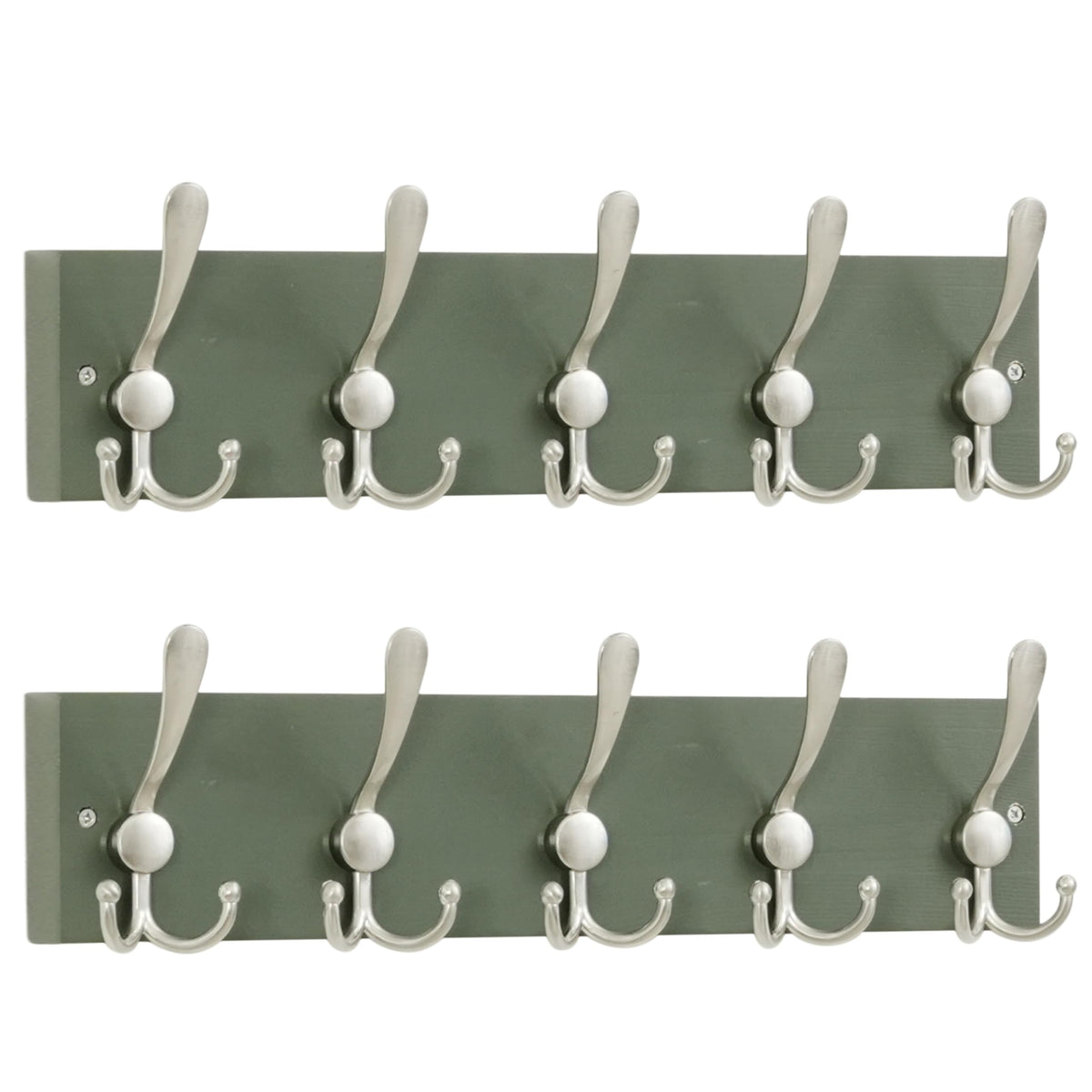 SKOLOO Rustic Coat Rack Wall Mount, 16" Stud Spacing, Solid Wood, Brown