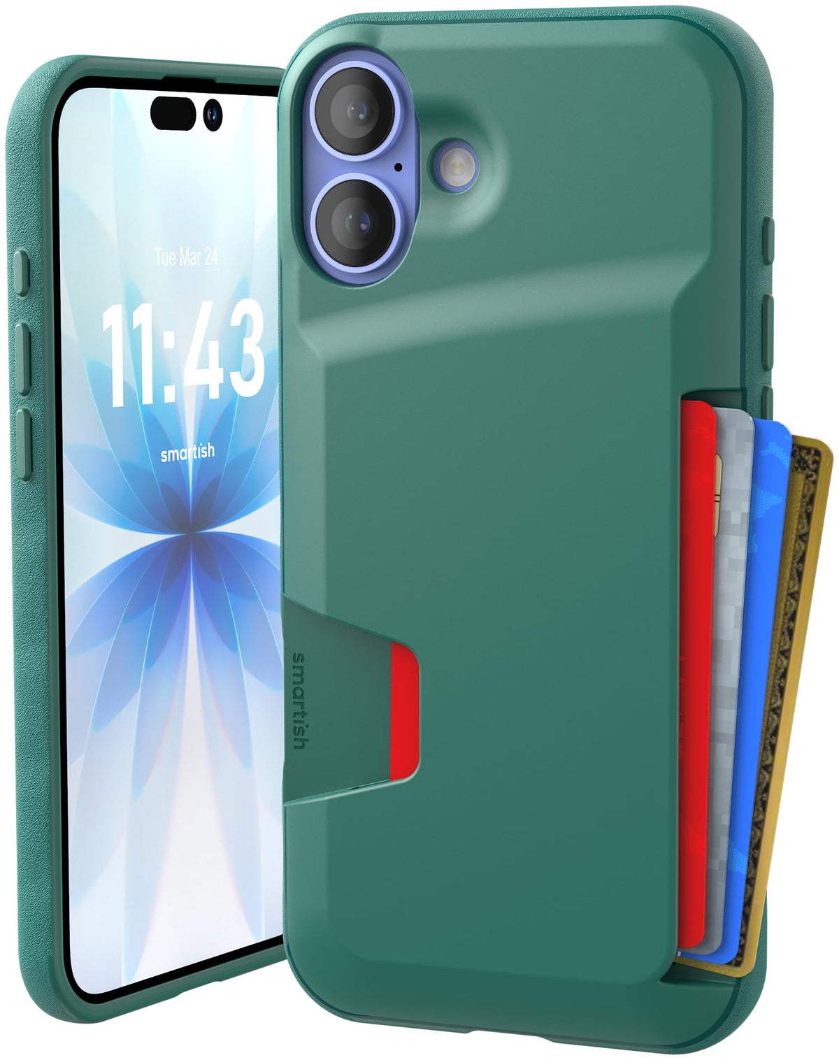 Smartish iPhone 18 Pro/17 Pro Wallet Case, Wallet Slayer Vol 1, Black
