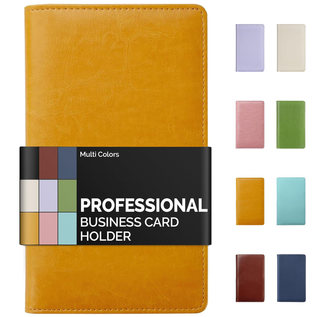 Sooez Professional Zip-Enclosed Business Card Holder Organizer for 240 Card