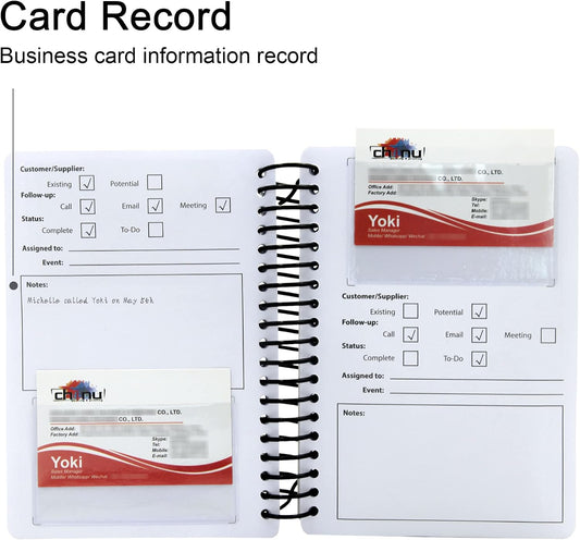 Business Card Organizer Business Card Holder Book, Portable Credit Card Organizer, Managing All Card Holder Notebook, Card Holder Manage and Remind Important Matters of Card, Capacity: 58 Crads