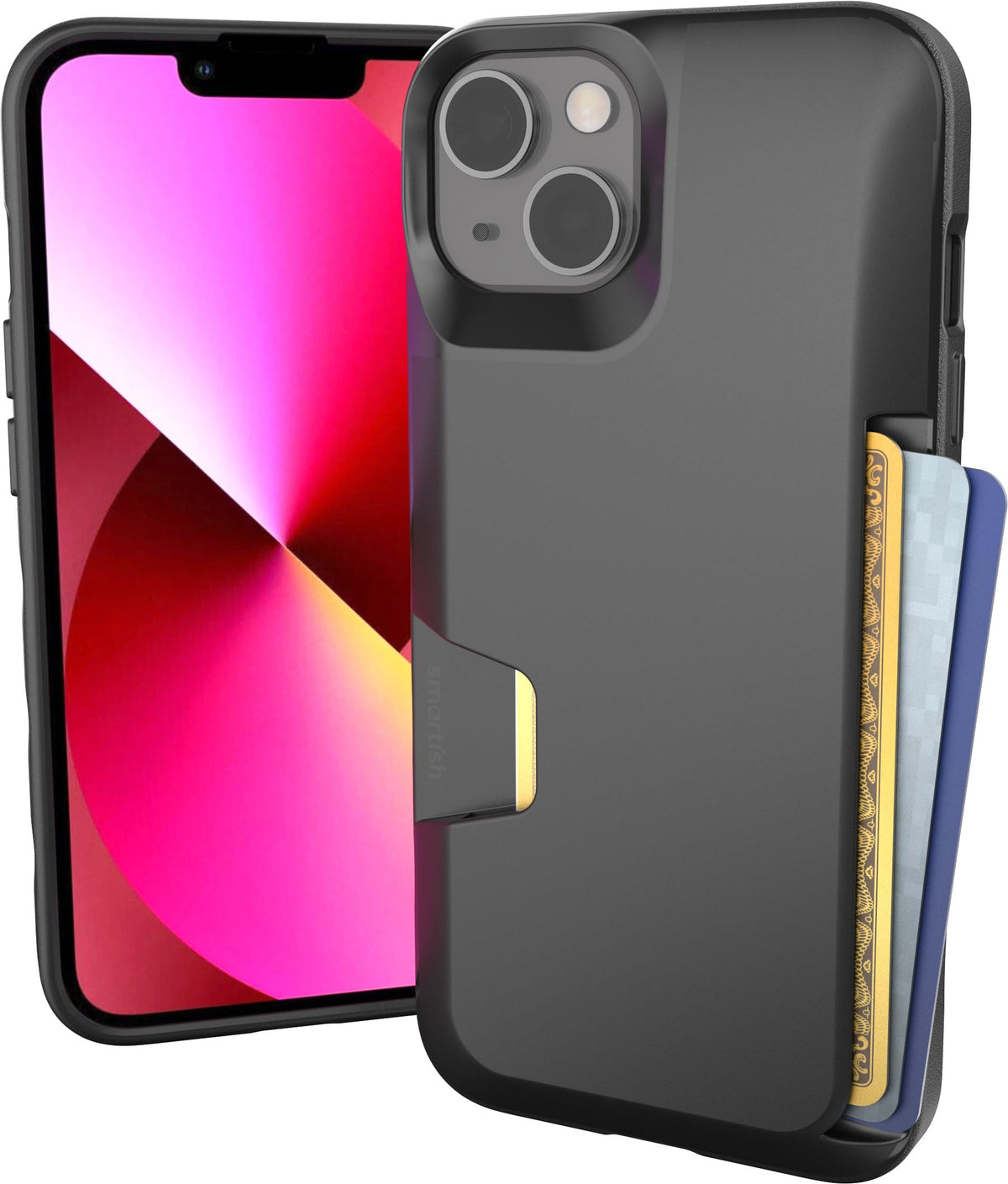 Smartish iPhone 18 Pro/17 Pro Wallet Case, Wallet Slayer Vol 1, Black