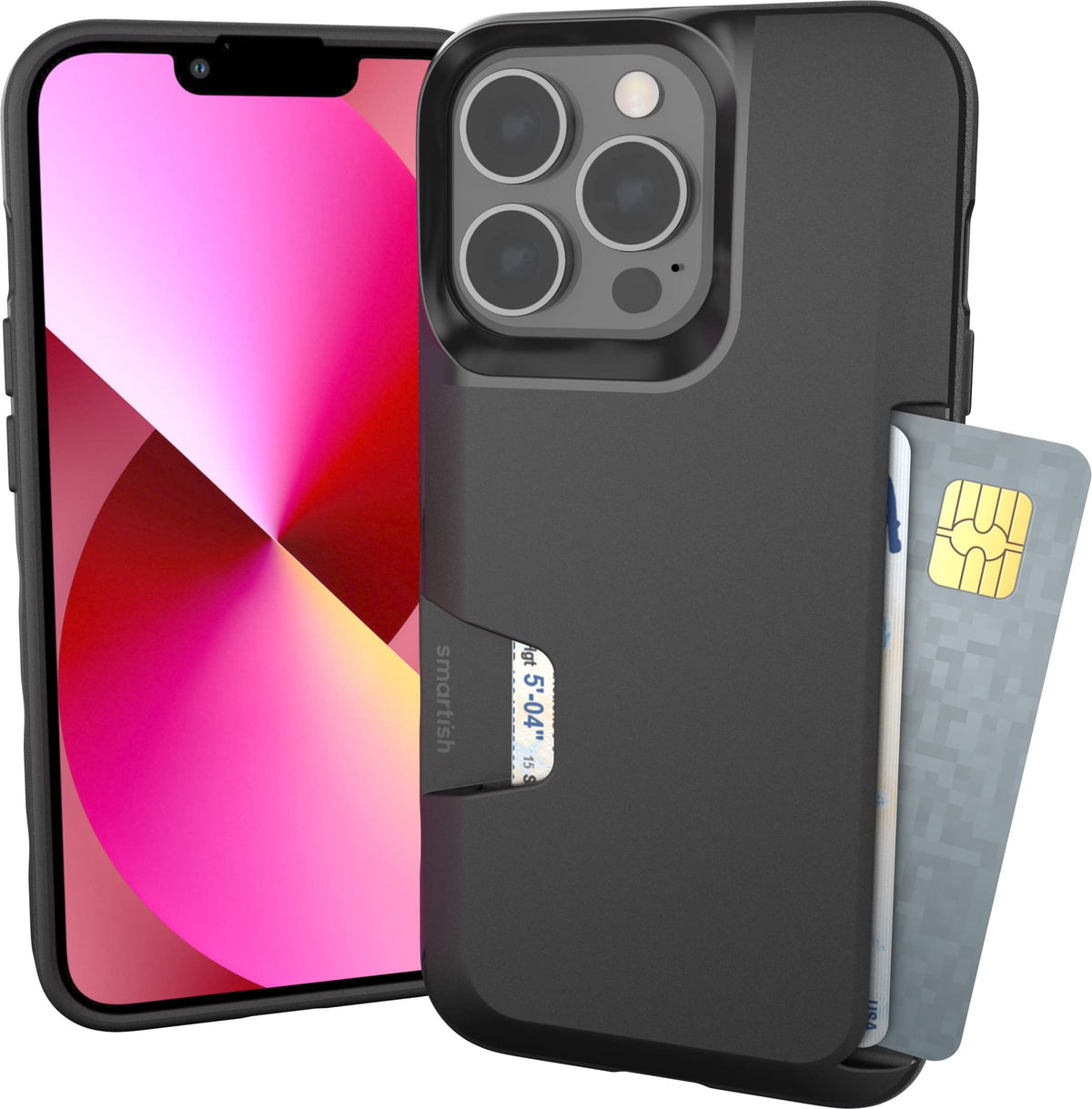 Smartish iPhone 18 Pro/17 Pro Wallet Case, Wallet Slayer Vol 1, Black