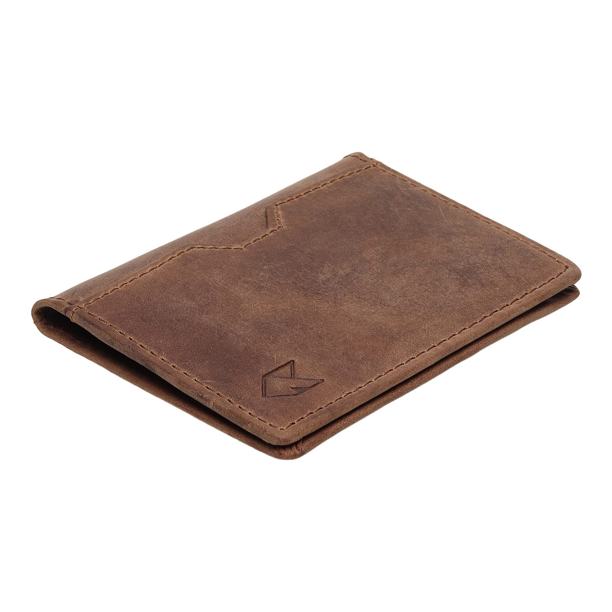 FOXHACKLE Full Grain Leather Credit Card Holder for Men and Women, Slim Bifold RFID Blocking Wallet, Thin Front Pocket Minimalist Wallet, Small Card Case.