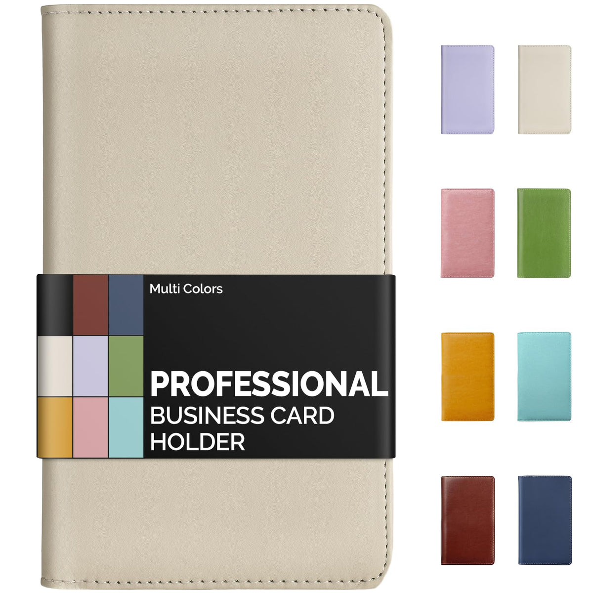 Sooez Professional Zip-Enclosed Business Card Holder Organizer for 240 Card