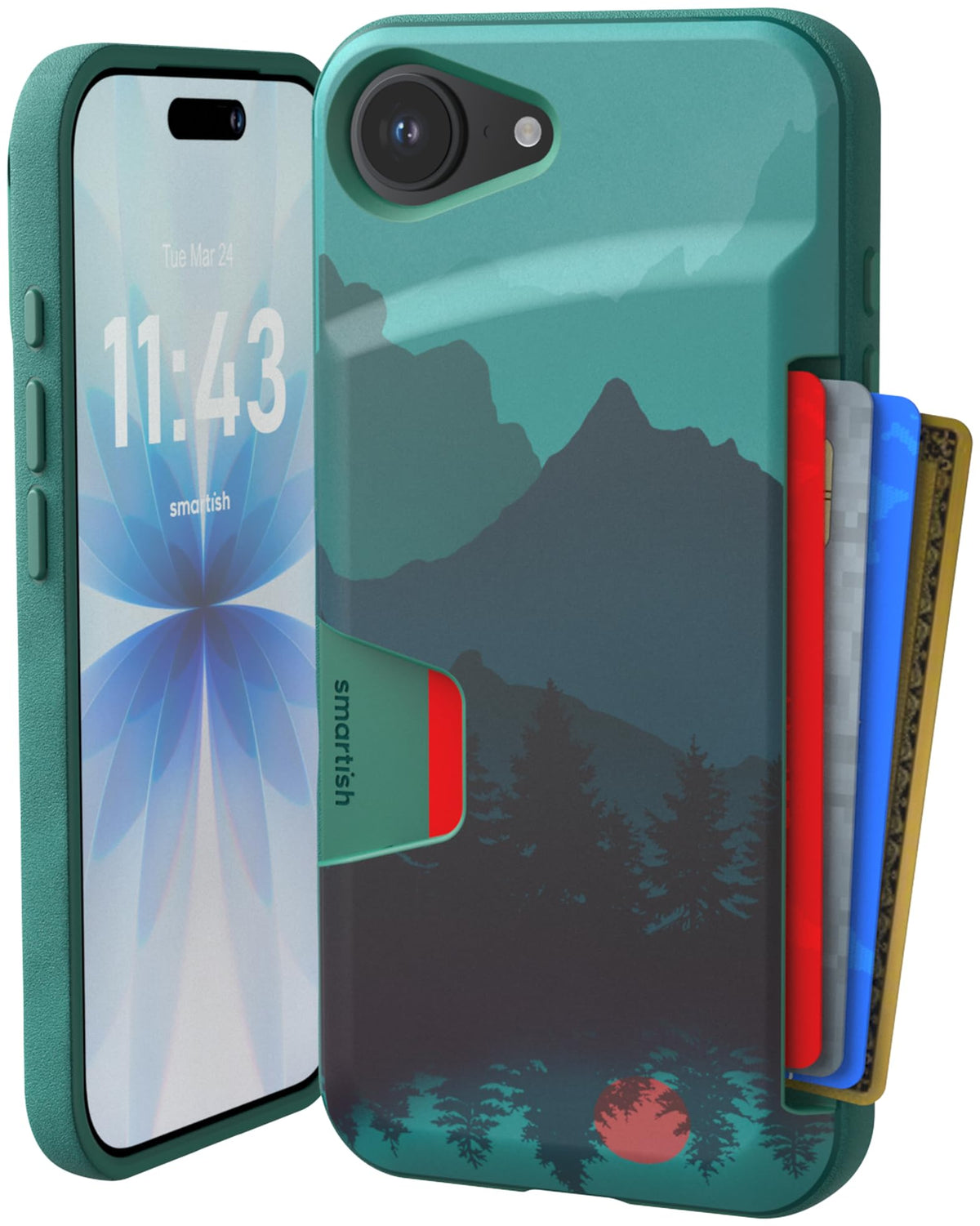 Smartish iPhone 18 Pro/17 Pro Wallet Case, Wallet Slayer Vol 1, Black