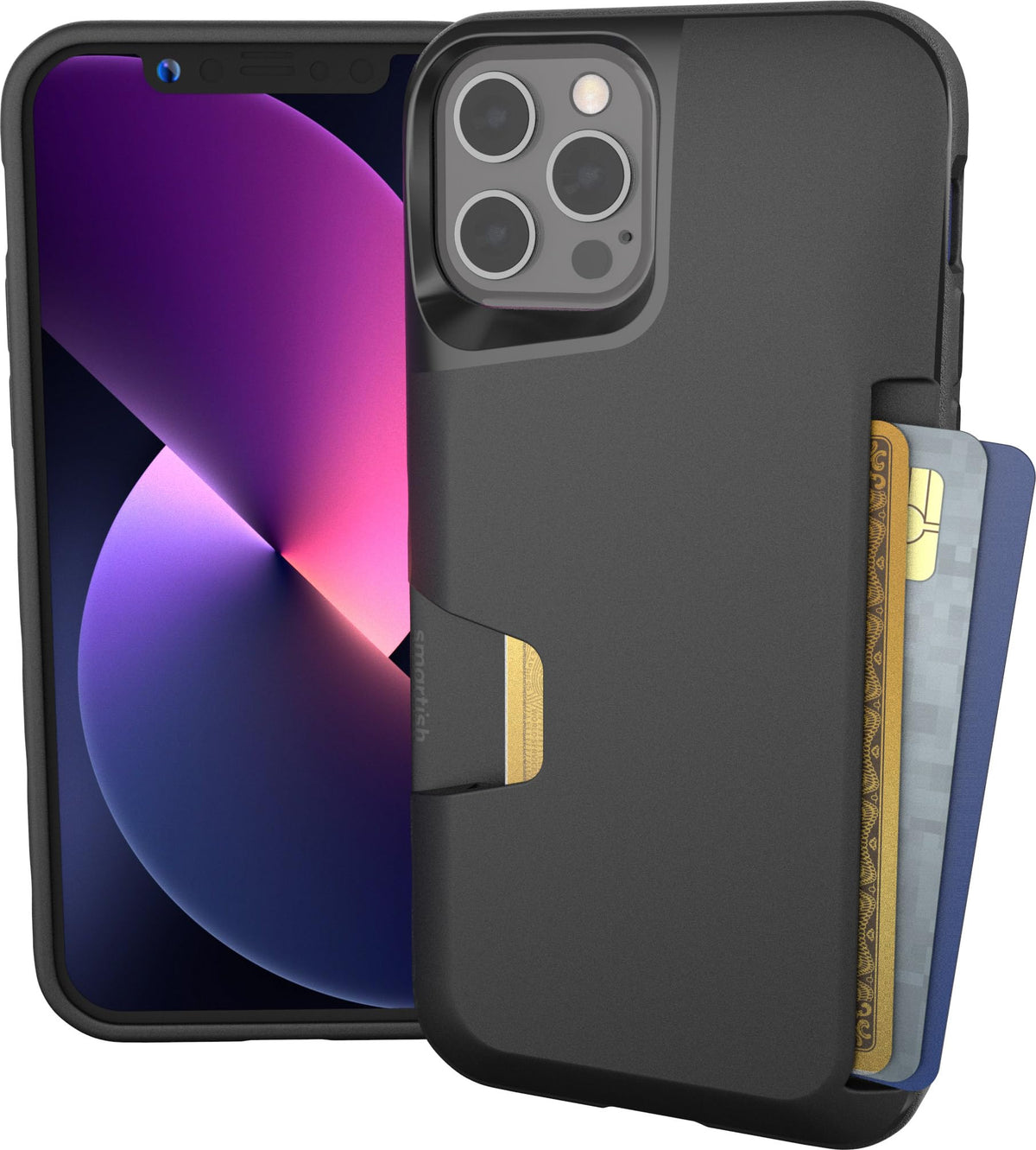 Smartish iPhone 18 Pro/17 Pro Wallet Case, Wallet Slayer Vol 1, Black